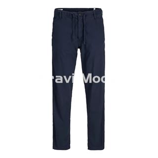 PANTALÓN DE LINO AZUL MARINO - Imagen 1