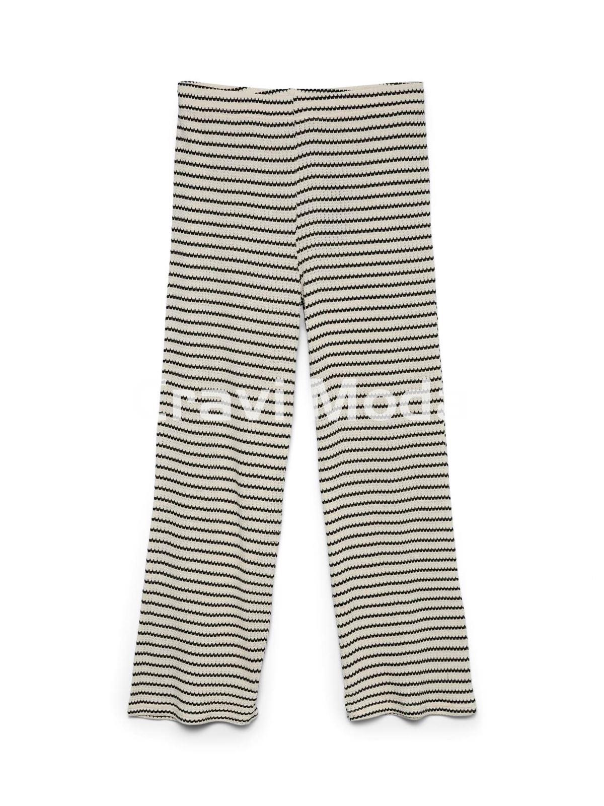 PANTALÓN DE PUNTO BLANCA Y NEGRA - Imagen 1