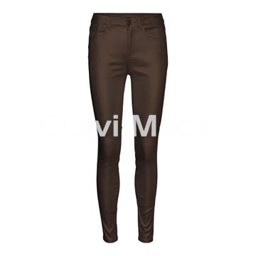 PANTALÓN POLIPIEL MARRÓN CHOCOLATE - Imagen 1