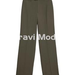 PANTALÓN VERDE DE VESTIR PIERNA ANCHA - Imagen 1