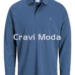 POLO DE MANGA LARGA AZUL - Imagen 1