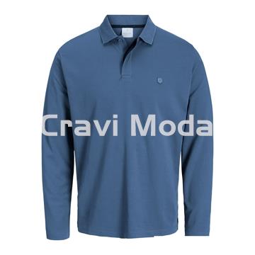 POLO DE MANGA LARGA AZUL - Imagen 1