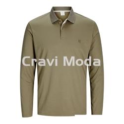 POLO DE MANGA LARGA VERDE - Imagen 1