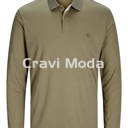 POLO DE MANGA LARGA VERDE - Imagen 1