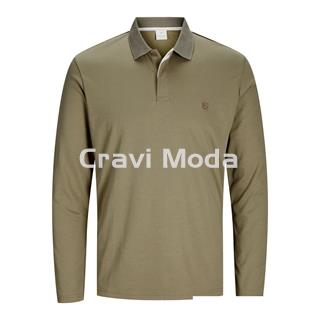 POLO DE MANGA LARGA VERDE - Imagen 1