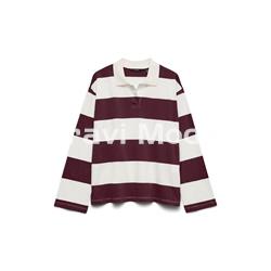 POLO DE RALLAS BURDEOS - Imagen 1