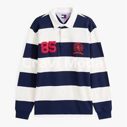 POLO DE RALLAS MANGA LARGA GORDO - Imagen 1