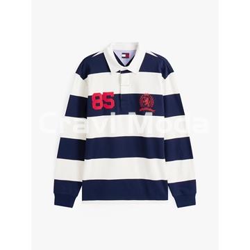 POLO DE RALLAS MANGA LARGA GORDO - Imagen 1