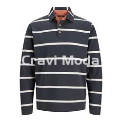 POLO MANGA LARGA AZUL MARINO - Imagen 1