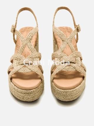 SANDALIA DE YUTE DE TACON - Imagen 1