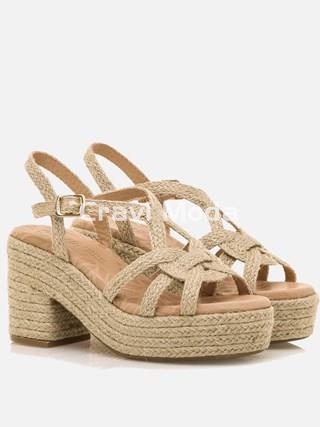 SANDALIA DE YUTE DE TACON - Imagen 2