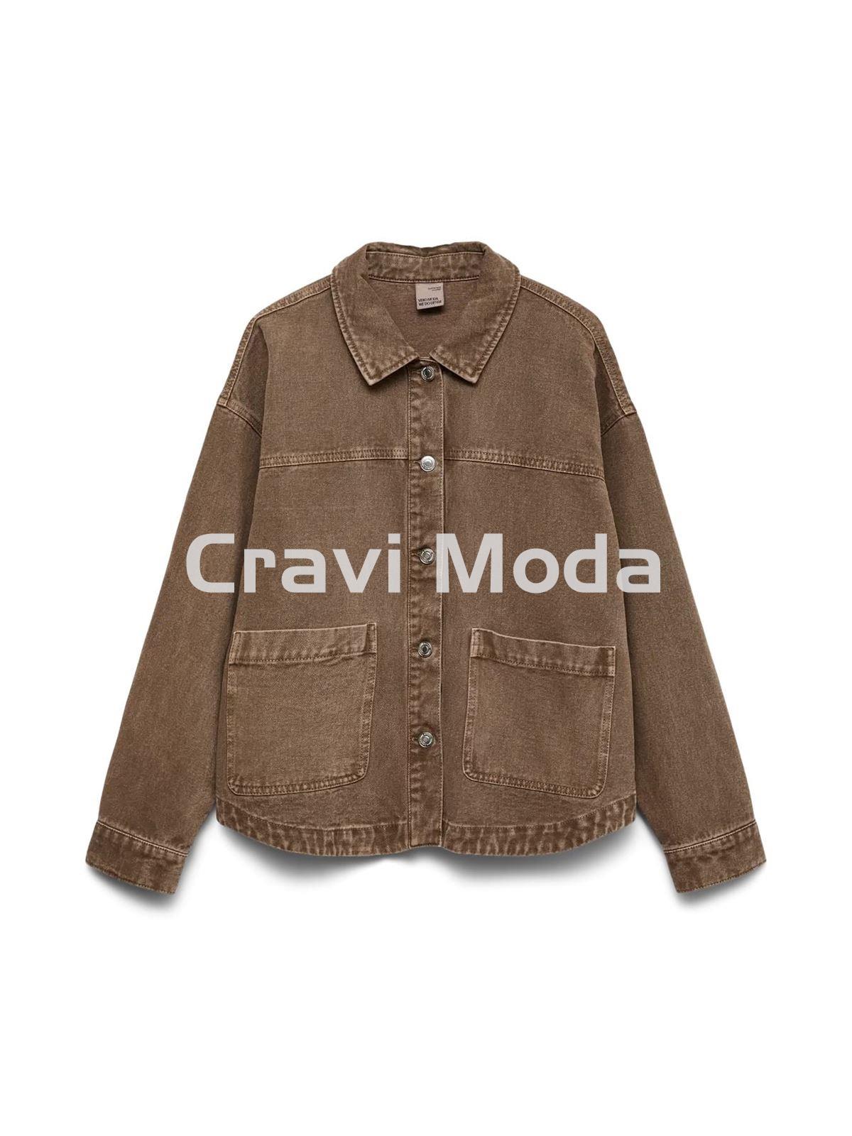 SOBRE CAMISA MARRON CHOCOLATE - Imagen 1