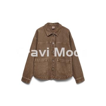 SOBRE CAMISA MARRON CHOCOLATE - Imagen 1