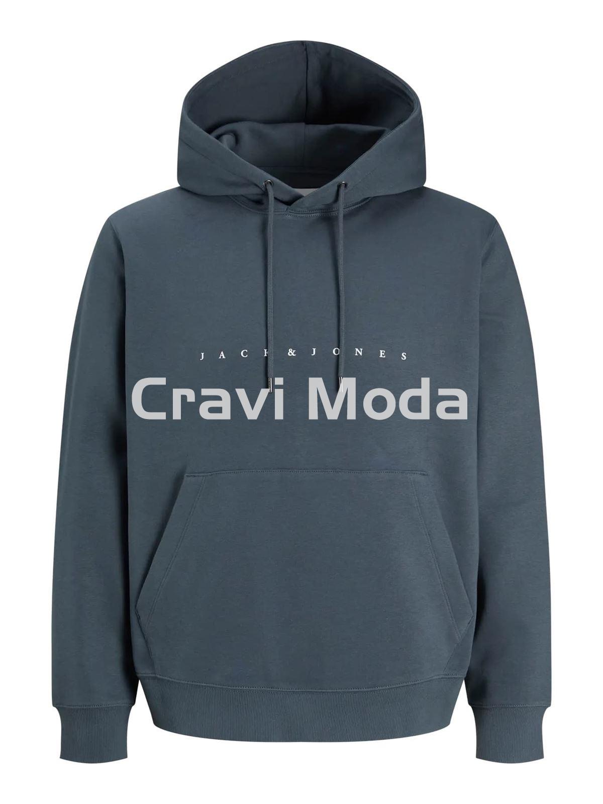 SUDADERA AZUL CON CAPUCHA - Imagen 1