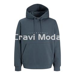 SUDADERA AZUL CON CAPUCHA - Imagen 1