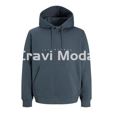 SUDADERA AZUL CON CAPUCHA - Imagen 1