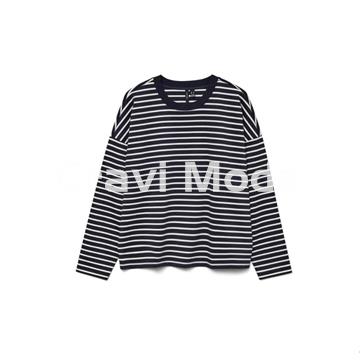 SUDADERA AZUL MARINO DE RALLAS - Imagen 1