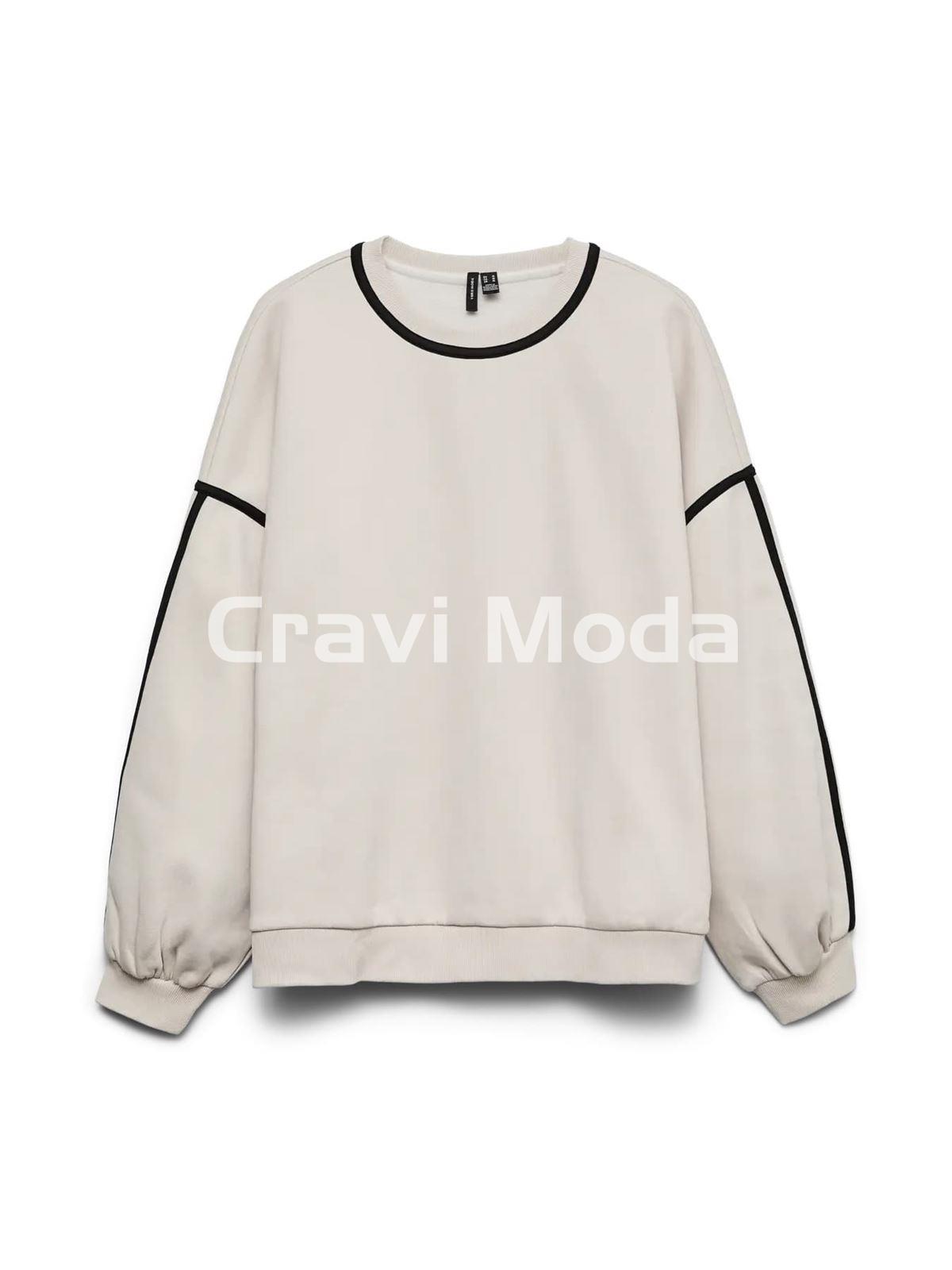 SUDADERA BEIS CON CINTA NEGRA - Imagen 1