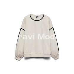 SUDADERA BEIS CON CINTA NEGRA - Imagen 1