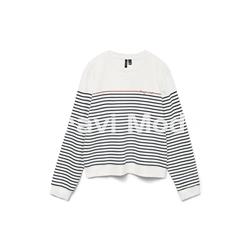 SUDADERA BLANCA DE RALLAS - Imagen 1