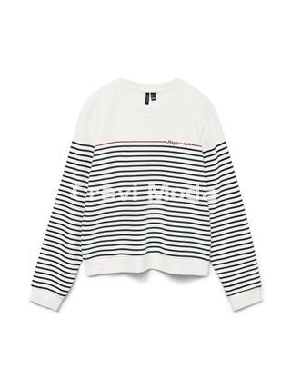 SUDADERA BLANCA DE RALLAS - Imagen 1