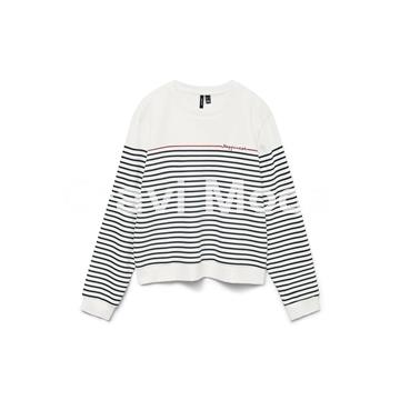 SUDADERA BLANCA DE RALLAS - Imagen 1