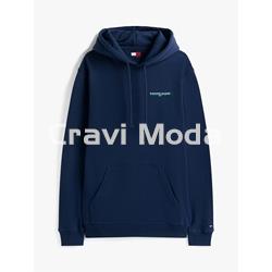 SUDADERA CON CAPUCHA AZUL MARINO - Imagen 1