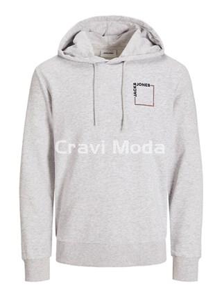 SUDADERA CON CAPUCHA GRIS - Imagen 1
