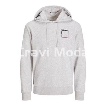 SUDADERA CON CAPUCHA GRIS - Imagen 1