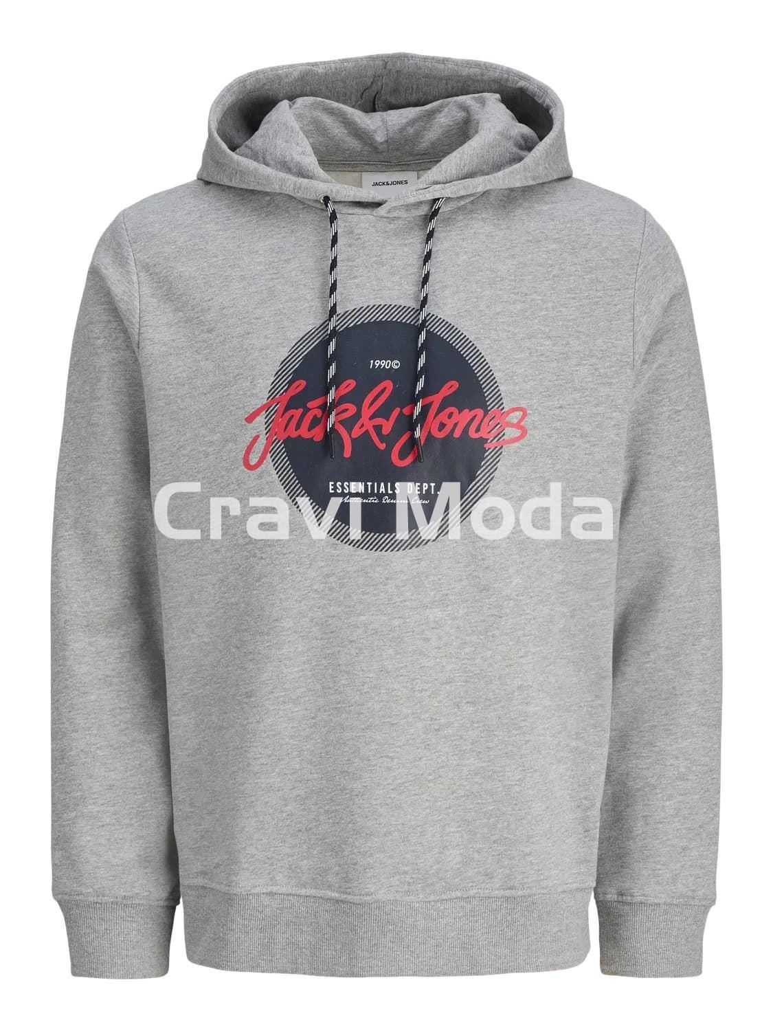 SUDADERA CON CAPUCHA GRIS - Imagen 1