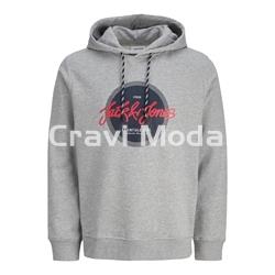 SUDADERA CON CAPUCHA GRIS - Imagen 1