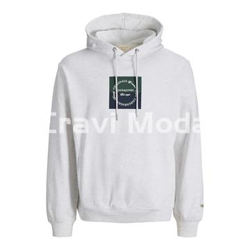 SUDADERA CON CAPUCHA GRIS - Imagen 1