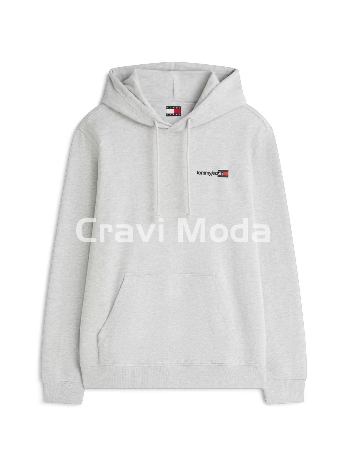 SUDADERA CON CAPUCHA GRIS - Imagen 1