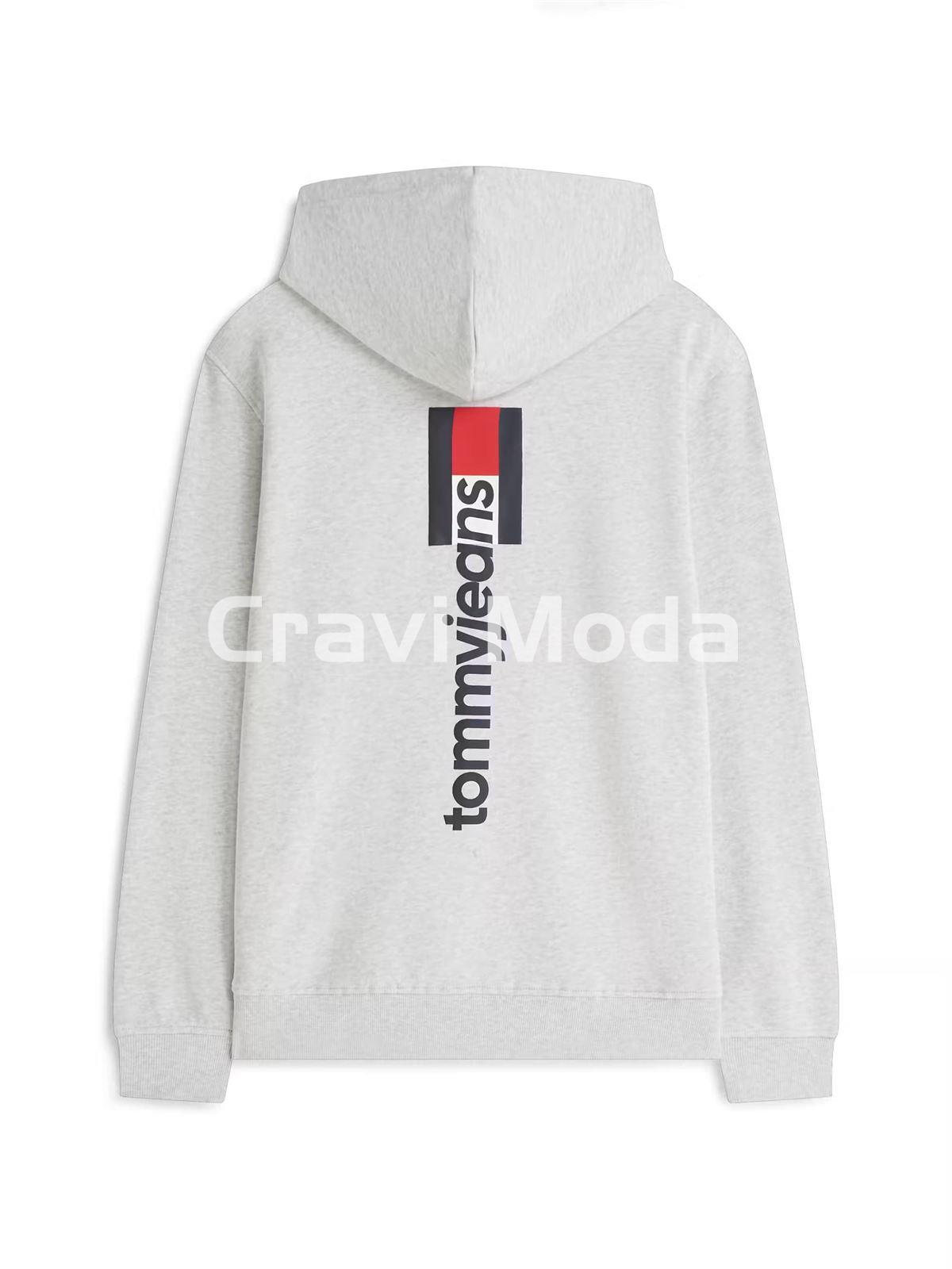 SUDADERA CON CAPUCHA GRIS - Imagen 2