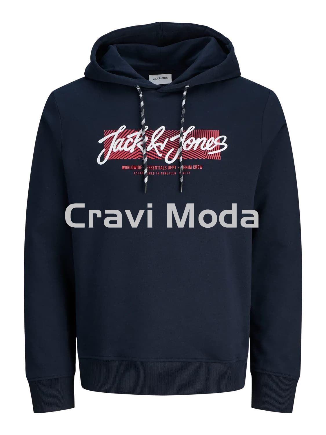 SUDADERA CON CAPUCHA MARINO - Imagen 1