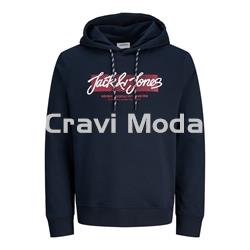 SUDADERA CON CAPUCHA MARINO - Imagen 1