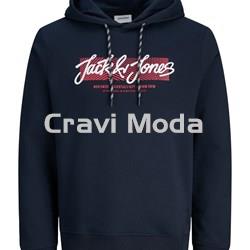 SUDADERA CON CAPUCHA MARINO - Imagen 1