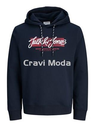 SUDADERA CON CAPUCHA MARINO - Imagen 1