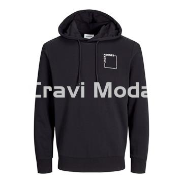 SUDADERA CON CAPUCHA NEGRA - Imagen 1