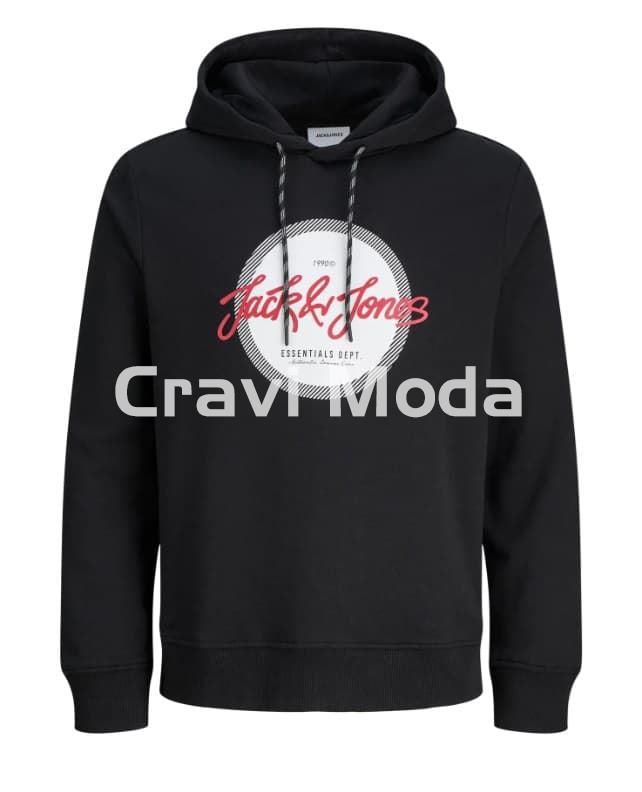 SUDADERA CON CAPUCHA NEGRA - Imagen 1