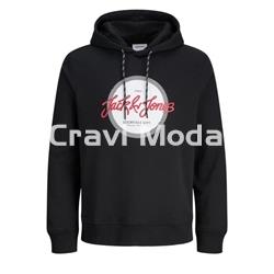 SUDADERA CON CAPUCHA NEGRA - Imagen 1