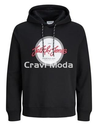 SUDADERA CON CAPUCHA NEGRA - Imagen 1