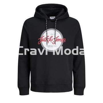 SUDADERA CON CAPUCHA NEGRA - Imagen 1