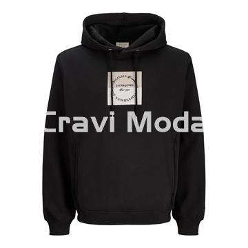 SUDADERA CON CAPUCHA NEGRA - Imagen 1