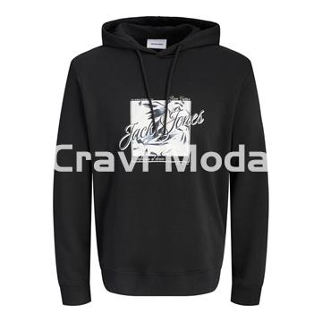 SUDADERA CON CAPUCHA NEGRA - Imagen 1