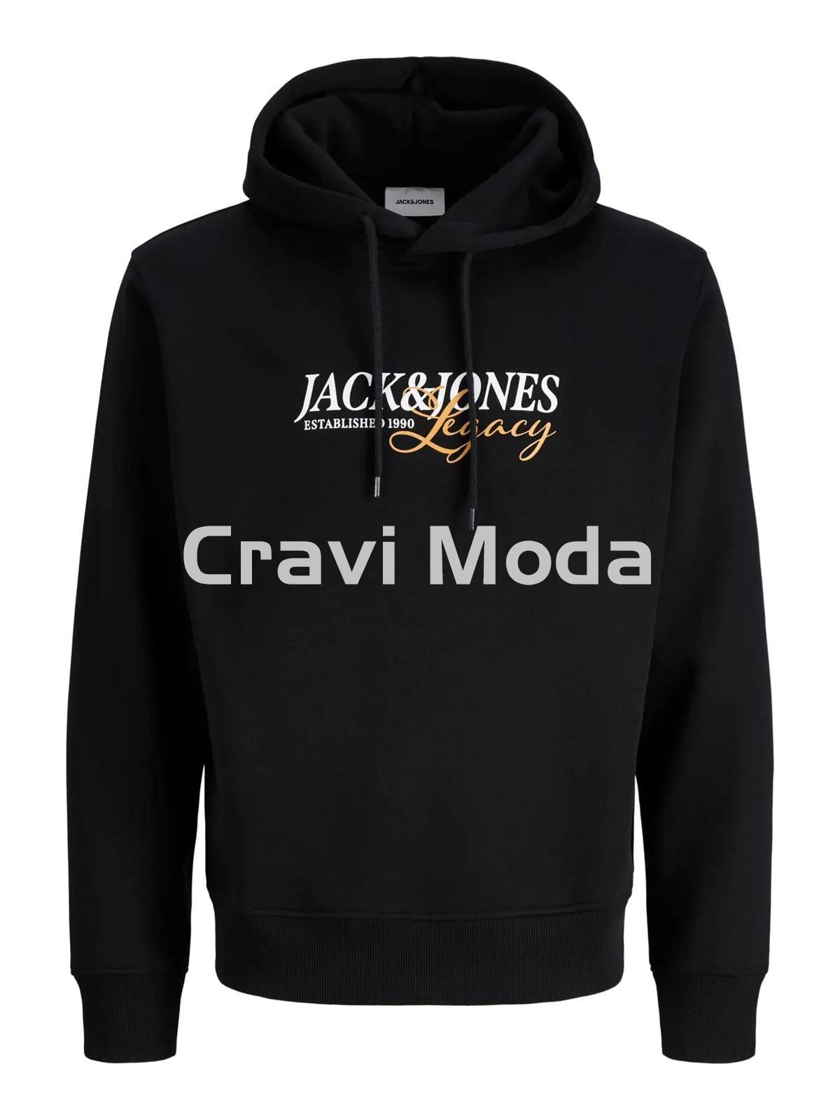 SUDADERA CON CAPUCHA NEGRA - Imagen 1