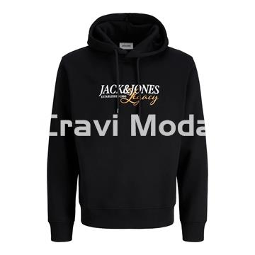 SUDADERA CON CAPUCHA NEGRA - Imagen 1