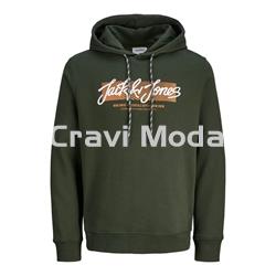 SUDADERA CON CAPUCHA VERDE - Imagen 1