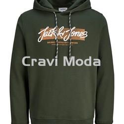 SUDADERA CON CAPUCHA VERDE - Imagen 1