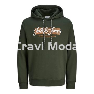 SUDADERA CON CAPUCHA VERDE - Imagen 1